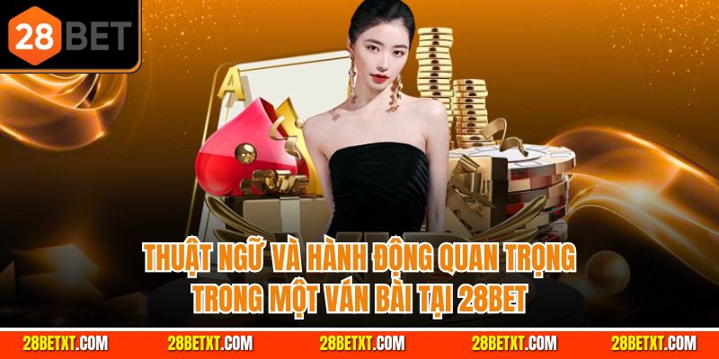 Thuật ngữ và hành động quan trọng trong một ván bài tại 28bet